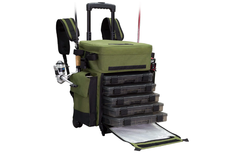 Elkton Outdoors Rolling Tackle Box